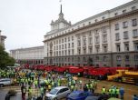 Пътни строители пак блокират центъра на София, утре шествие на КНСБ и Подкрепа
