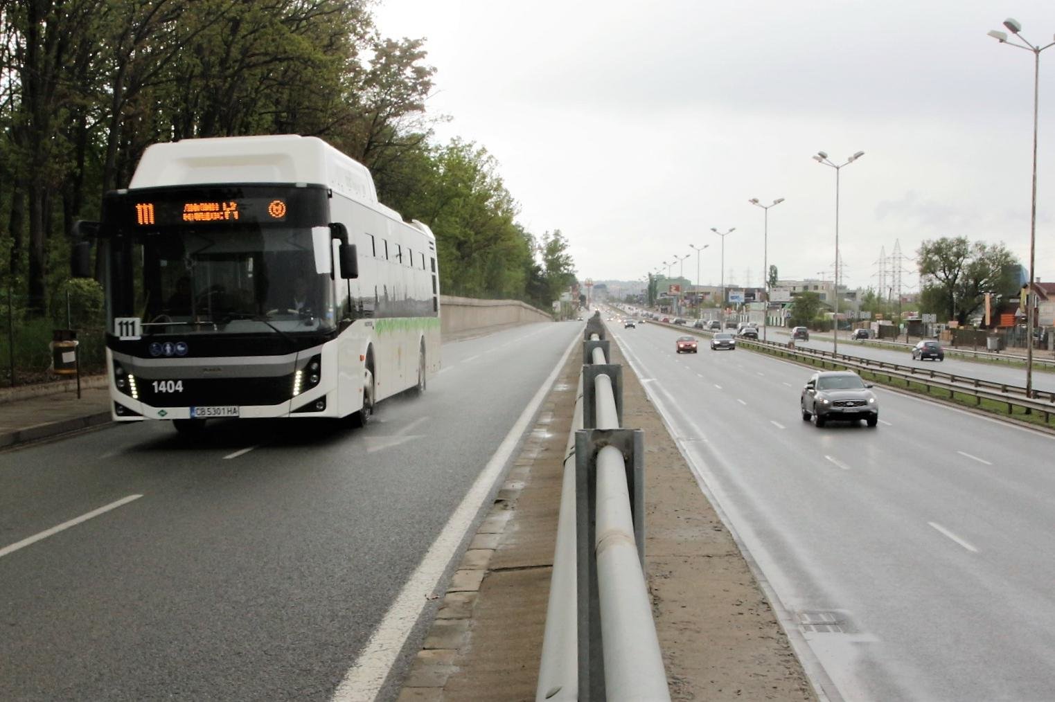 От днес се променя маршрутът на автобус №111 в София