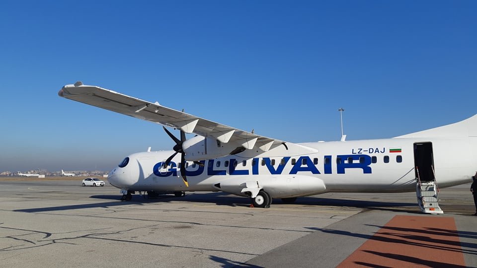 Първият директен полет по линията София-Скопие бе осъществен тази сутрин.