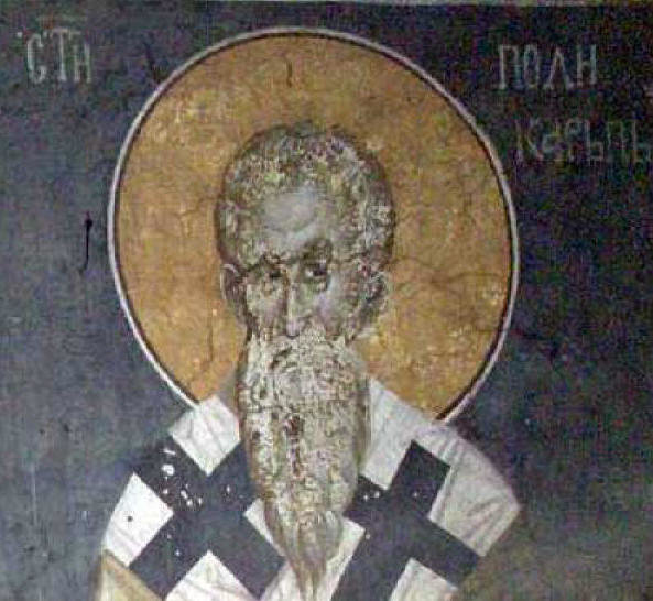 Църквата почита днес Св свещеномъченик Поликарп епископ Смирненски Той бил