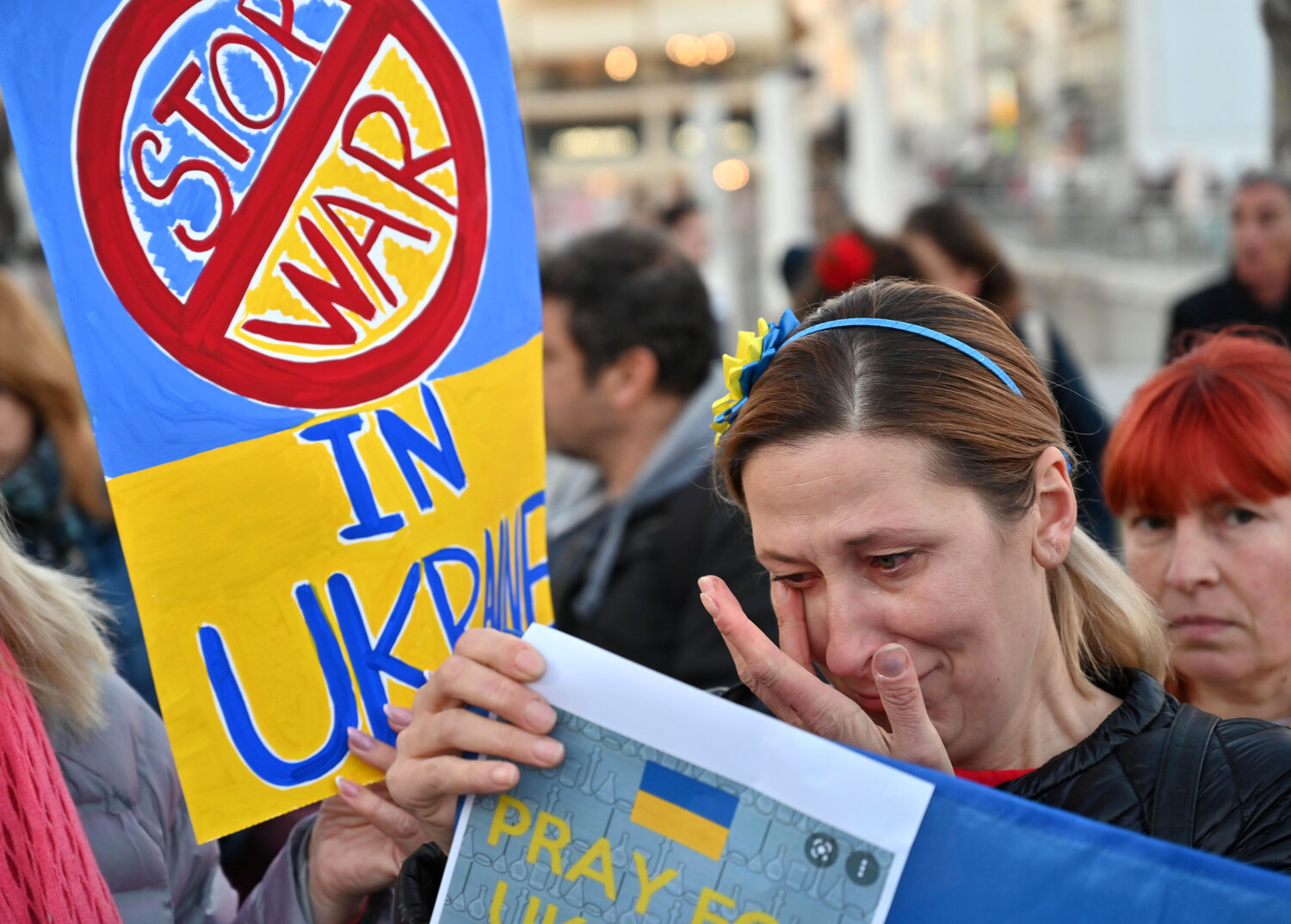 Протест в знак на солидарност с Украйна и срещу руската