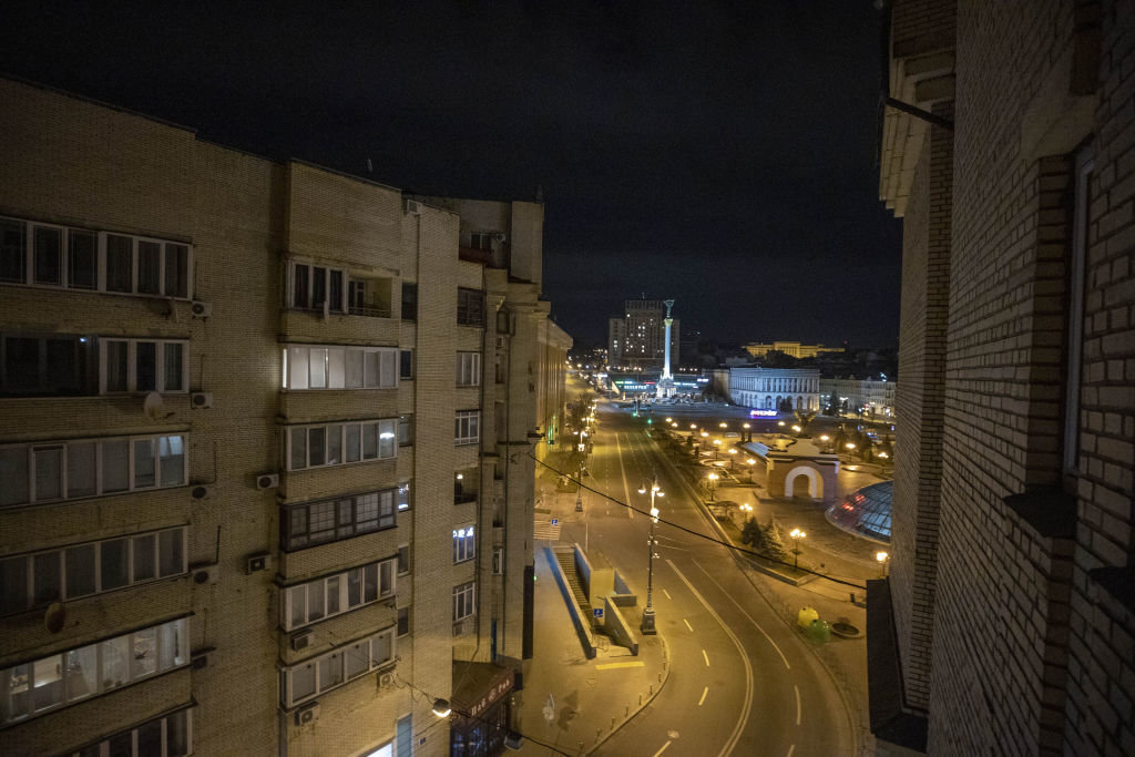 В украинската столица Киев се чуха серия от мощни експлозии