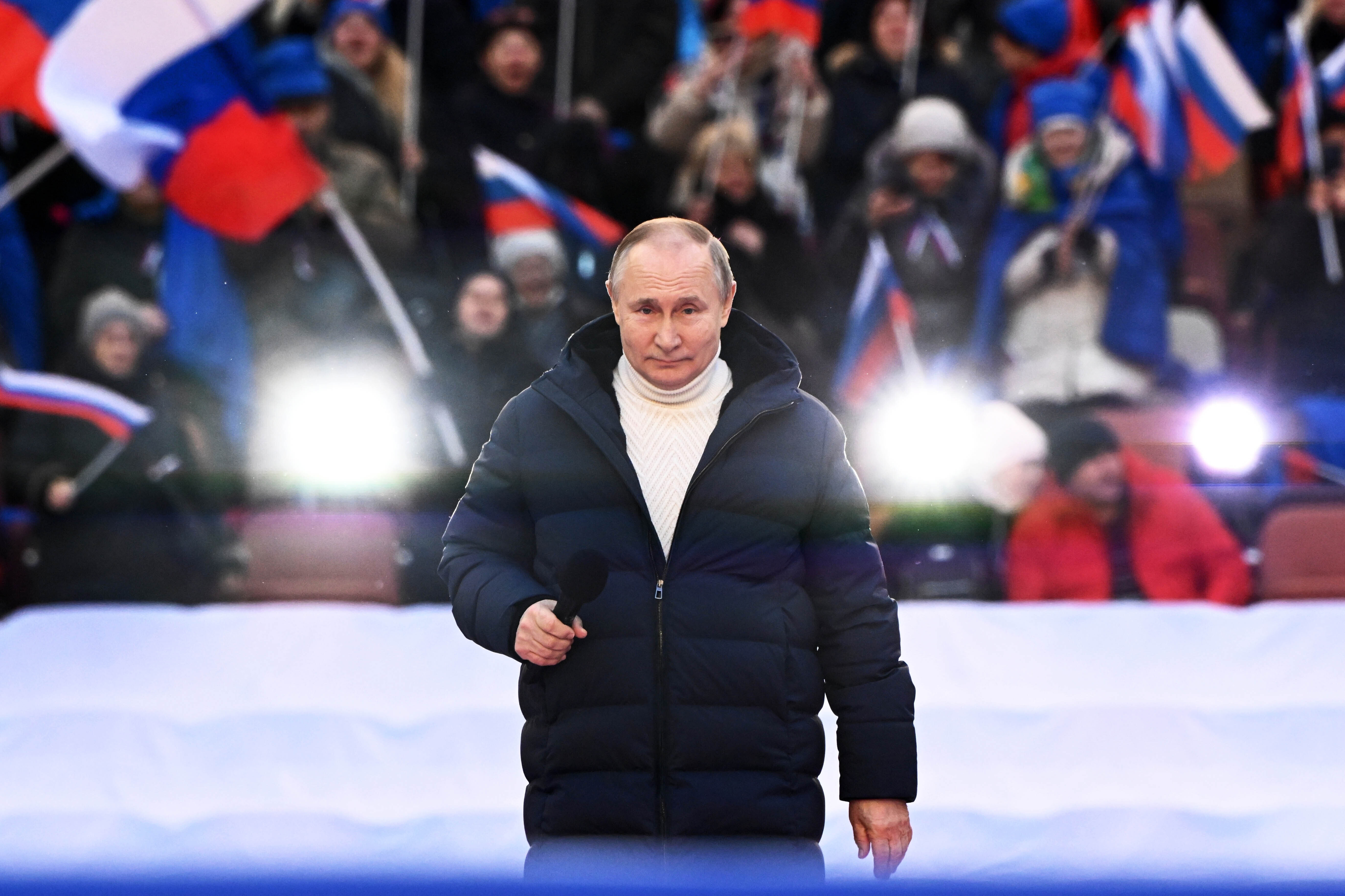 Руската държавна телевизия прекъсна реч на президента Владимир Путин по