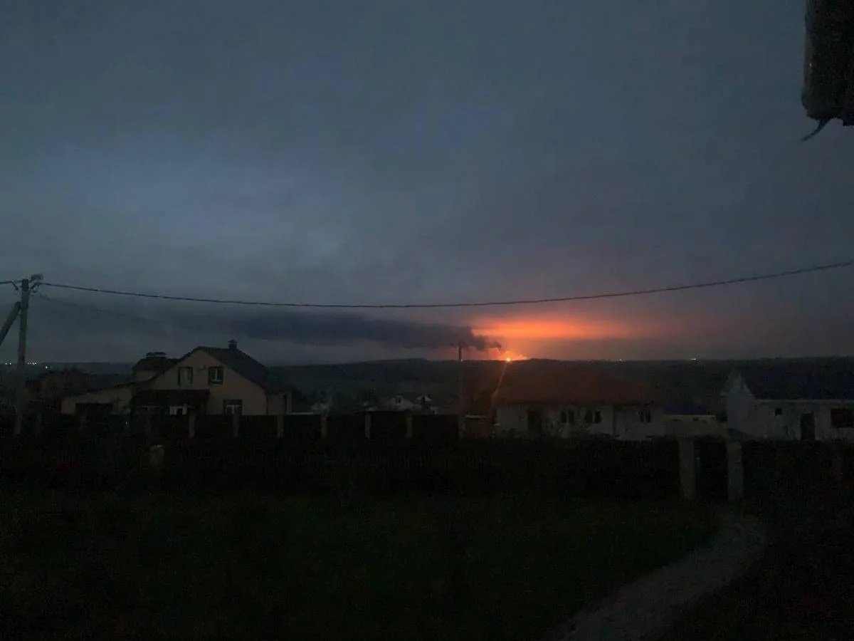 Пожар е избухнал в района на село Стара Нелидовка край Белгород