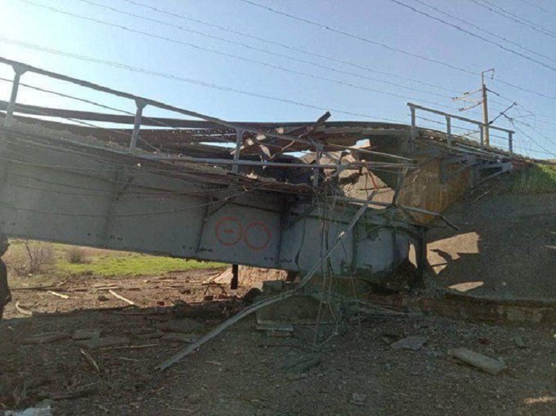 Диверсанти са взривили железопътен виадукт в района на Акимовка в