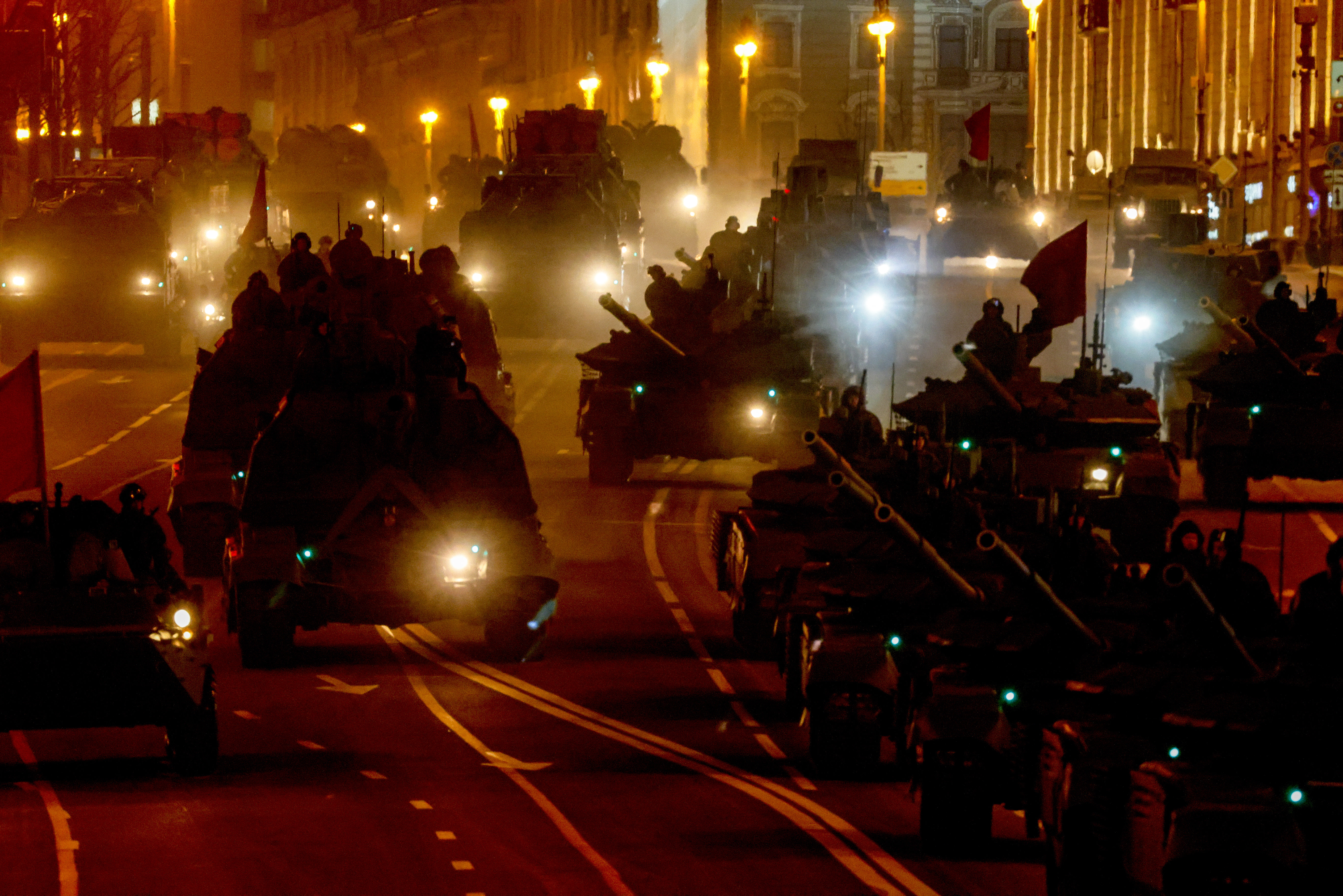 По повод наближаващия военен парад на 9 май руската полицая