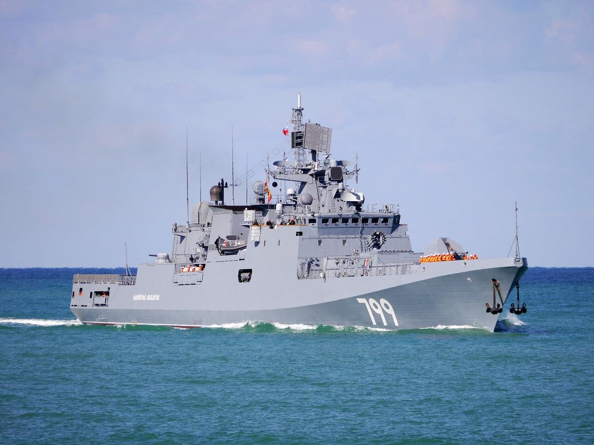 Фрегатата Адмирал Макаров - една от най-новите в руския Черноморски