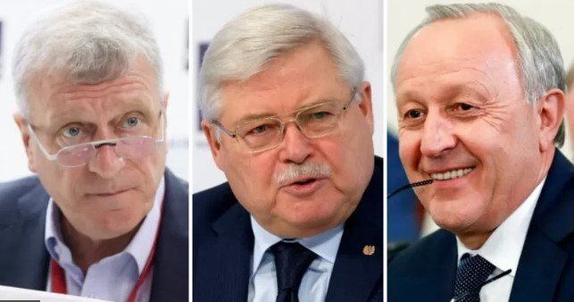 Губернаторите на Томска Кировска и Саратовска област както и ръководителят