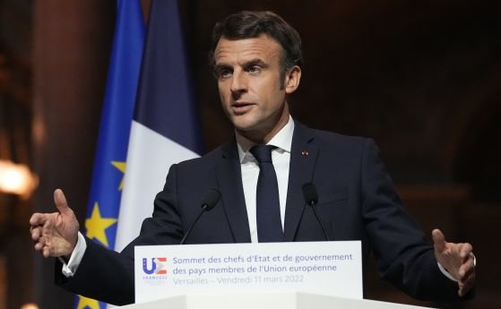 Френският президент Еманюел Макрон увери Киев, че страната му ще