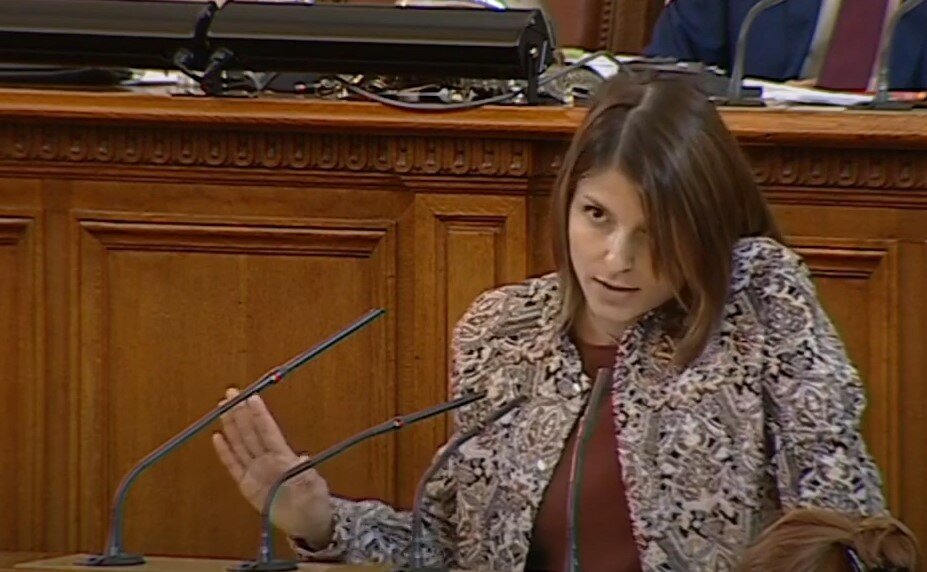 По време на дебатите за отстраняването на председателя на Народното