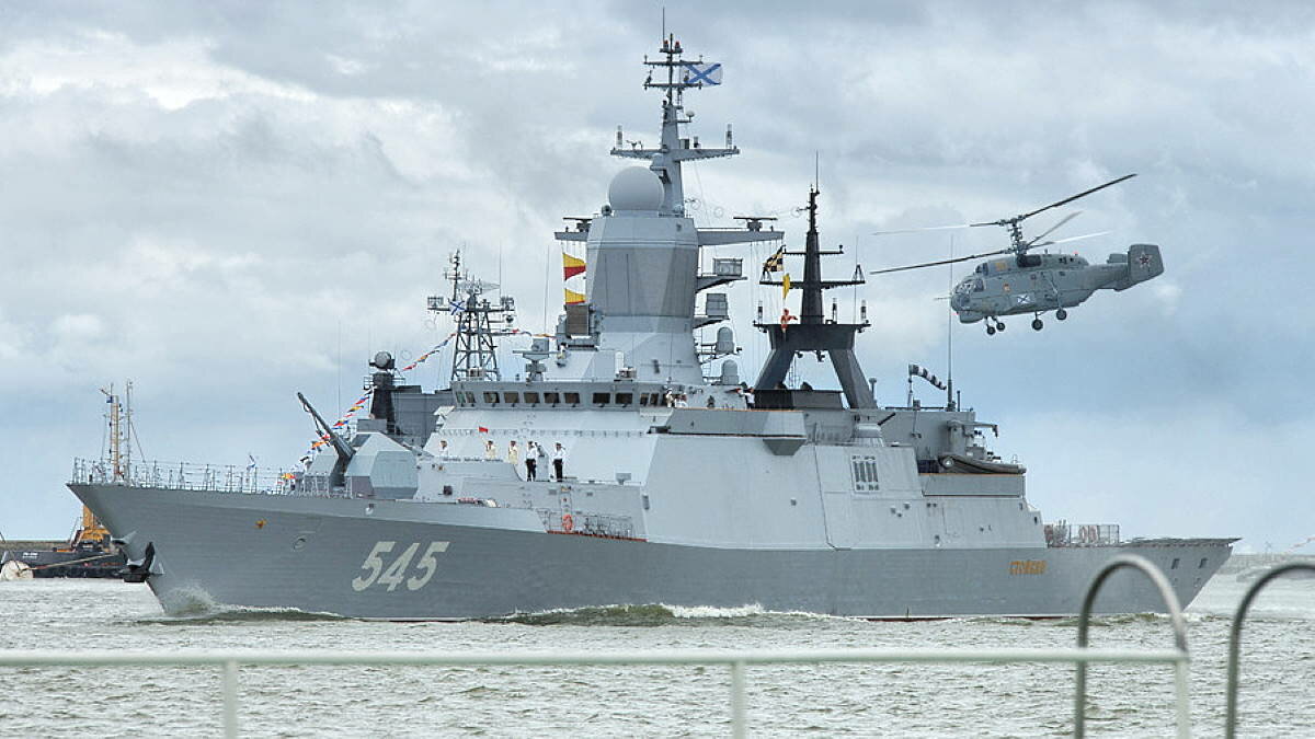 Руски военен кораб намиращ се в акваторията на Балтийско море
