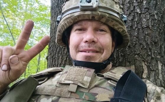 Иван Калчев Глиги който е доброволец в украинската армия