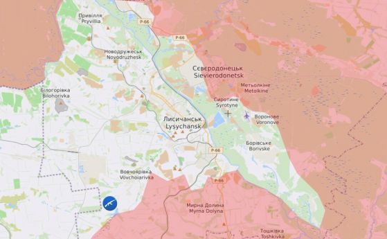 Проруските сепаратистки сили обявиха контрол над въздушното пространство в Северодонецк и Лисичанск