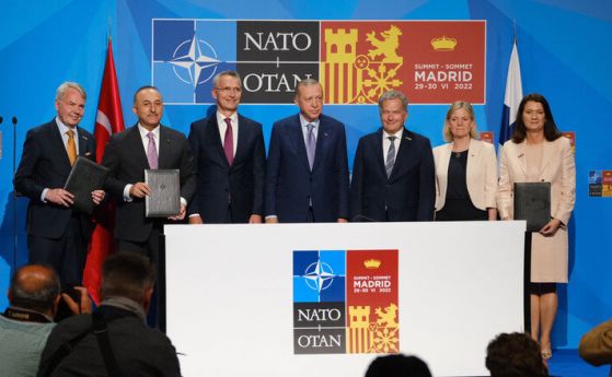 Тристранната среща даде зелена светлина за членството на Финландия и Швеция в НАТО