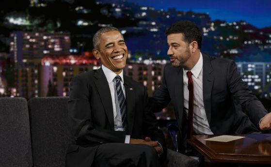 Барак Обама в шоуто на Джими Кимъл