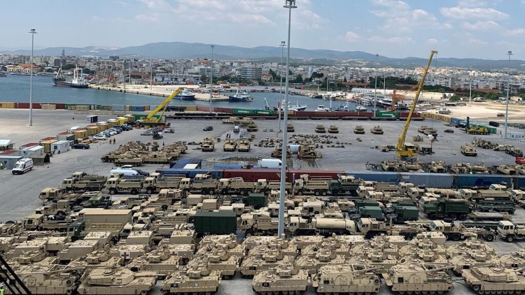 American landing party.  Military equipment will be transferred to Alexandroupolis by train and by road through Bulgaria  World |  News from Bulgaria and the world