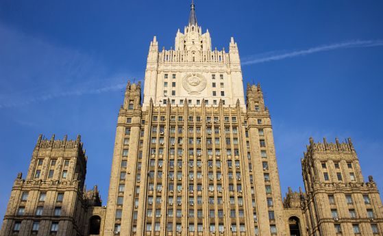 Сградата на Министерството на външните работи на Русия в Москва.