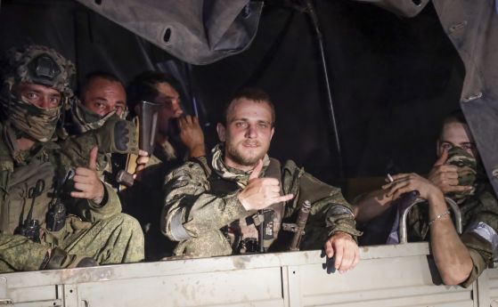 Бойци от Вагнер в камион, Ростов на Дон, 24 юни 2023 г.