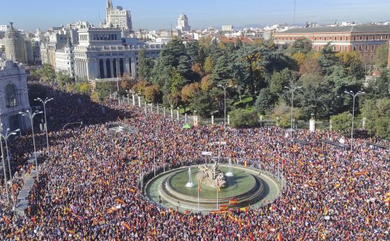 Протест в Мадрид