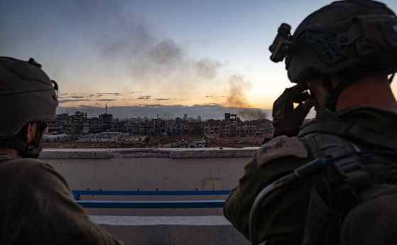 Израелски войници по време на сухопътната операция в Ивицата Газа.