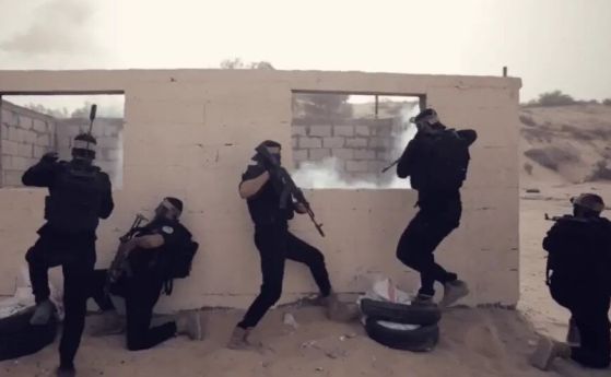 Стопкадър от записи с тренировките на Хамас 