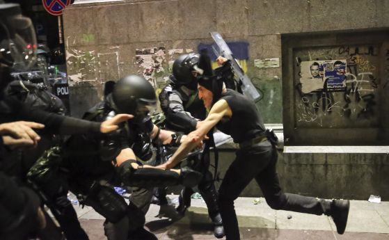 63 задържани на протест в Грузия