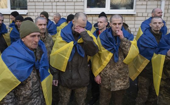 Украински военнослужещи, освободени след размяна на военнопленници, 19 март 2025 година