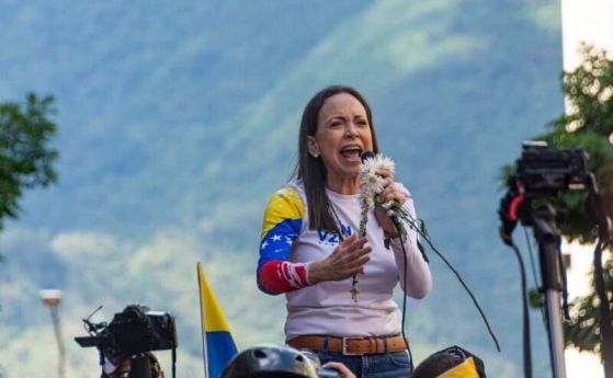 Мария Корина Мачадо в Каракас