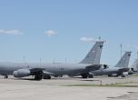 Самолети KC-135R/T Stratotanker на американските военновъздушни сили, разположени на летище София. Тяхната основна цел е презареждане на бойна авиация в полет. - 26 април, 2026 г. - БГНЕС/Антон Станков