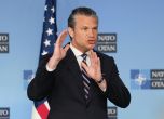 Американският министър на отбраната Пийт Хегсет в Брюксел, 18 юни 2026 г.