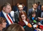 Делян Пеевски и Десислава Атанасова на общ брифинг по време на "сглобката" - Архив
