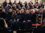 Германският президент Франк-Валтер Щайнмайер, германският канцлер Олаф Шолц, министър-председателят на провинция Саксония-Анхалт Райнер Хазелоф присъстват на екуменическа панихида в катедралата на Магдебург, Сн. ЕПА/БГНЕС
