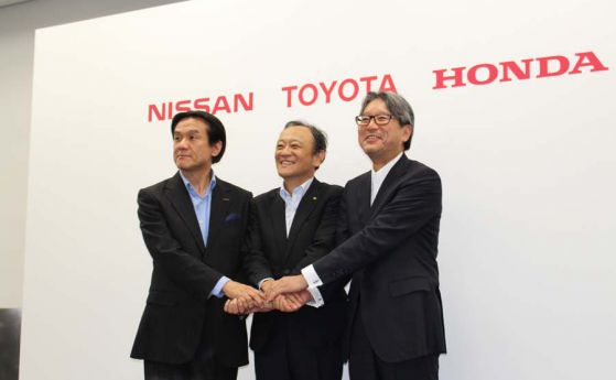 Toyota, Nissan и Honda заедно за водородни станции в Япония