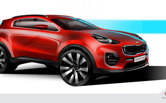 Пуснаха рисунки на новия Kia Sportage