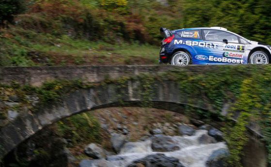 WRC: Еванс поведе в потопа в Корсика, Ожие - аут от сметките