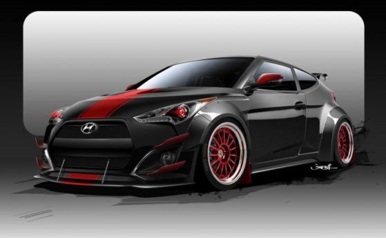 Убийствен Hyundai Veloster Turbo с над 500 коня на SEMA