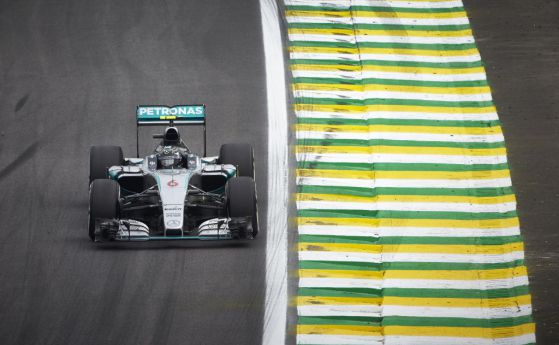  F1: Розберг взе квалификацията в Бразилия
