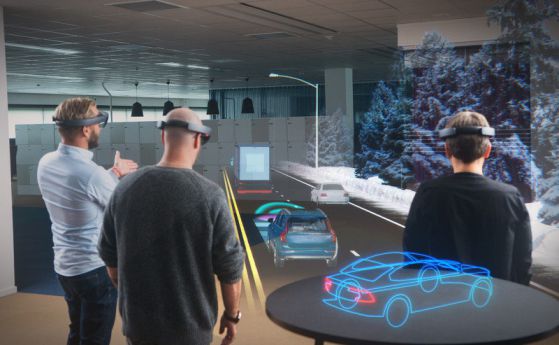 Видео: Volvo и Microsoft ще разработват авто-холо-щуротии