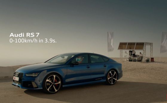 Видео: Audi RS 7 срещу асансьорите на Burj Khalifa