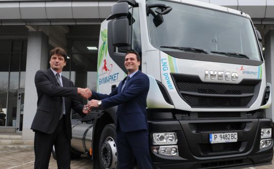 В Русе доставиха първите в България еко камиони Iveco Stralis LNG