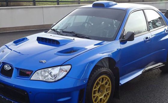 Subaru WRX STI, карано от Макрей и Солберг, се продава в Англия