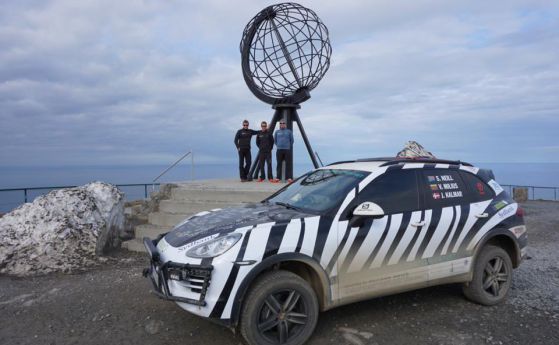 Porsche Cayenne с рекорден преход от Нордкап до Иглен нос