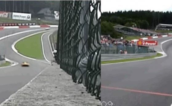 Сравнение: Kолко по-бързи са болидите от F1 на Спа (видео)