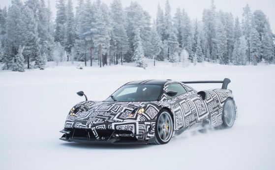 Bosch и Pagani тестват Huayra BC в Полярния кръг (видео)
