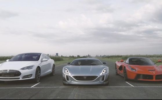 Хърватският Rimac Concept_One срази LaFerrari и Model S (видео)