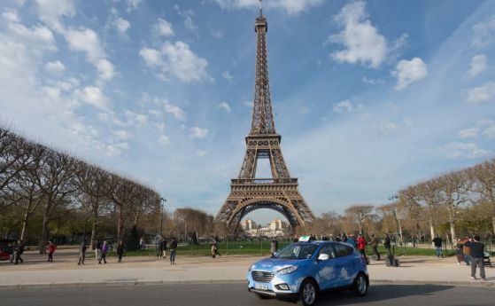 60 водородни таксита Hyundai ix35 Fuel Cell тръгват в Париж