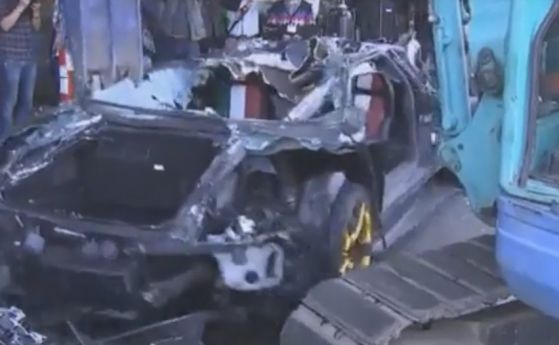 Вижте как унищожават Lamborghini Murcielago в Тайван (видео)