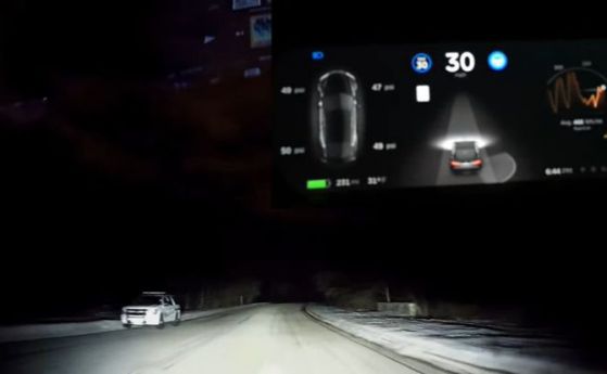 Как работи автопилотът на Tesla при сняг и без маркировка (видео)