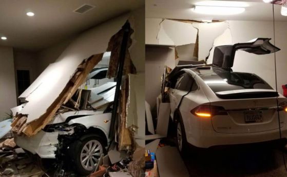 Кореец паркира своя Model X в хола и обвини Tesla 