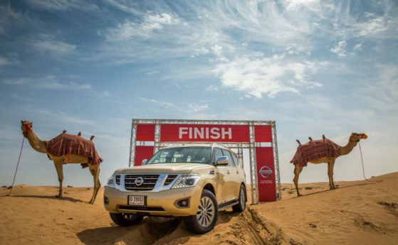 Nissan въвежда "камилска сила" за оф-роуд способности в пустинята